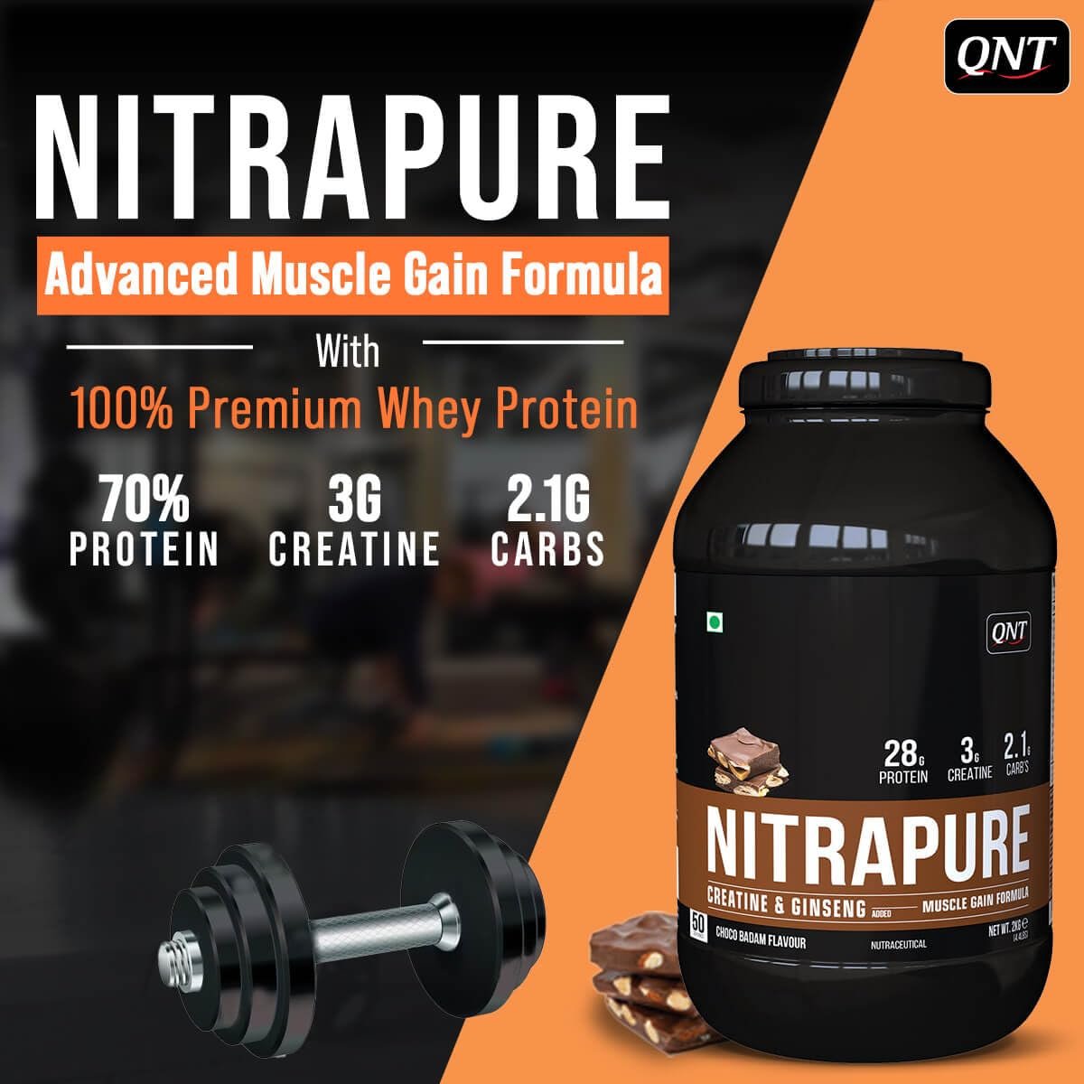 QNT Nitrapure, Blend of Whey Isolate & Concentrate - Image 10