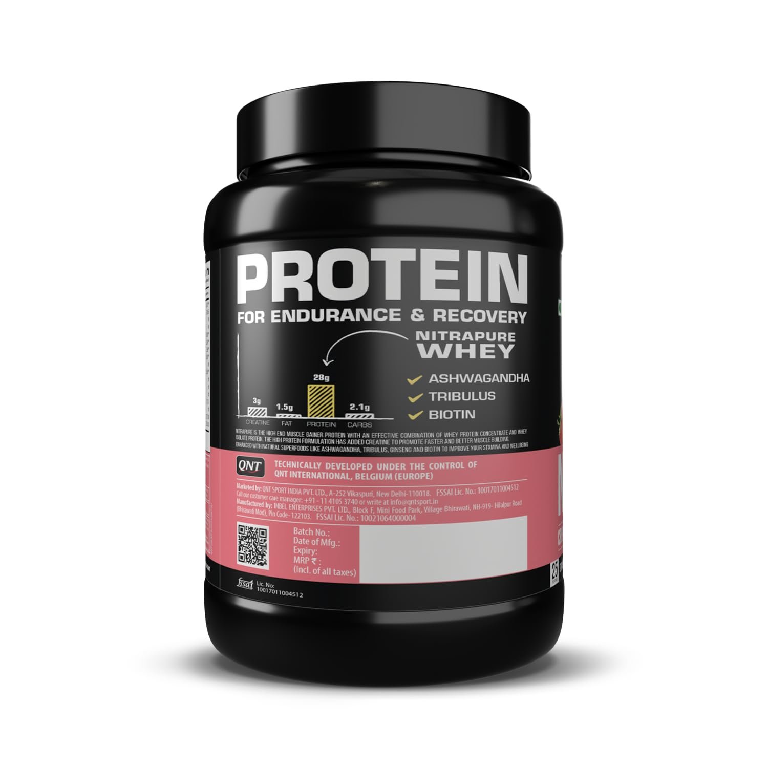 QNT Nitrapure, Blend of Whey Isolate & Concentrate - Image 3