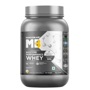 MuscleBlaze Biozyme Performance Whey Protein Powder, French Vanilla Creme